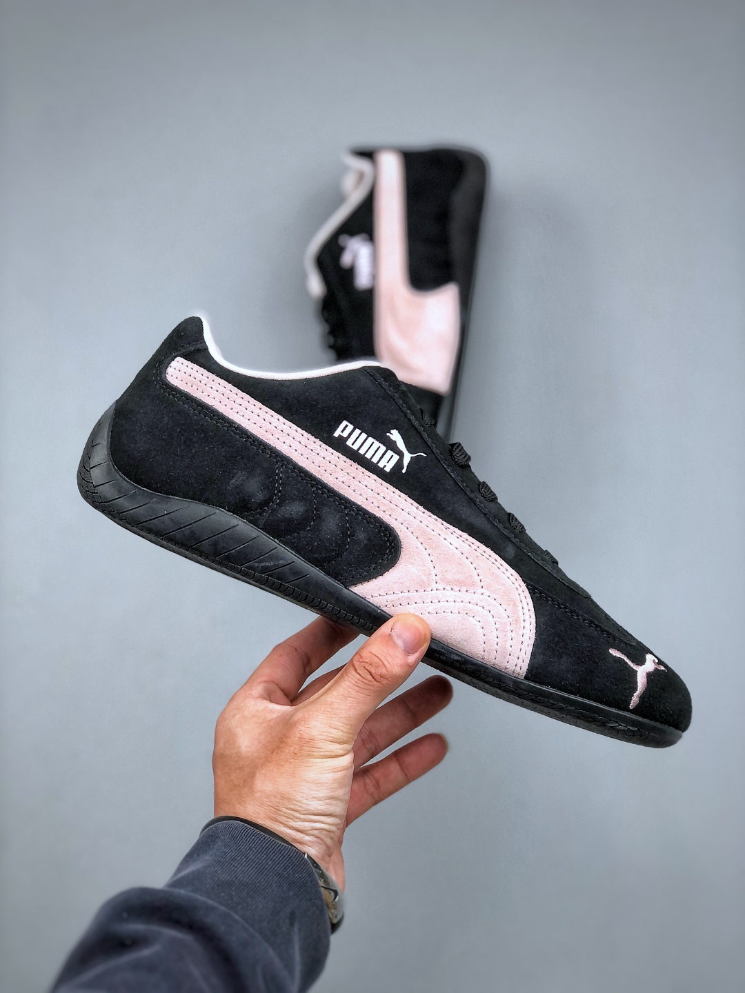 PUMA Speedcat OG Racing Shoes Retro Black Pink Suede Motorsport Style 5 cmp i1747085193168 3298 0 3