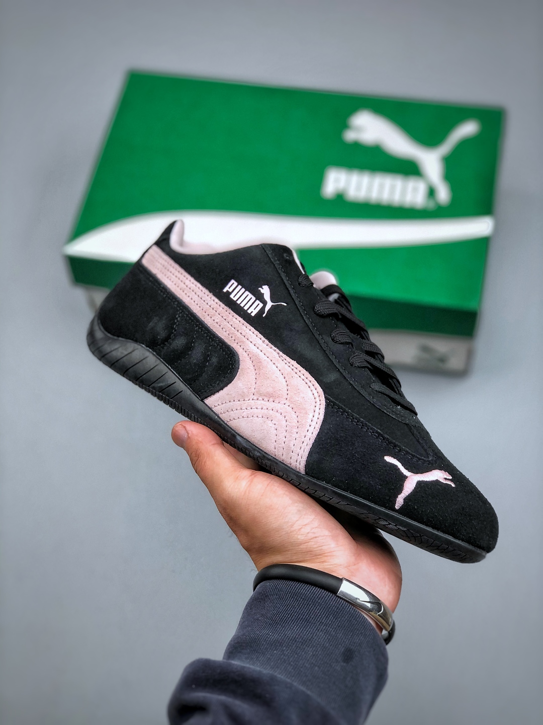 PUMA Speedcat OG Racing Shoes Retro Black Pink Suede Motorsport Style 2 cmp i1747085194893 8042 0 0