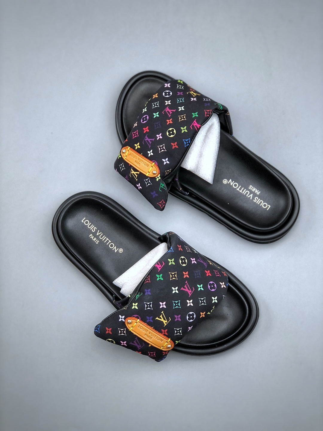 Louis Vuitton x Murakami Leather Slide Sandals - Women's Designer Shoes 10 cmp i1747085363810 3302 0 8