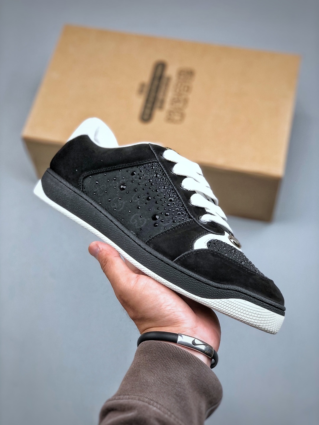 Gucci Distressed Screener sneaker古驰小脏鞋系列经典原型复古百搭做旧老爹板鞋
