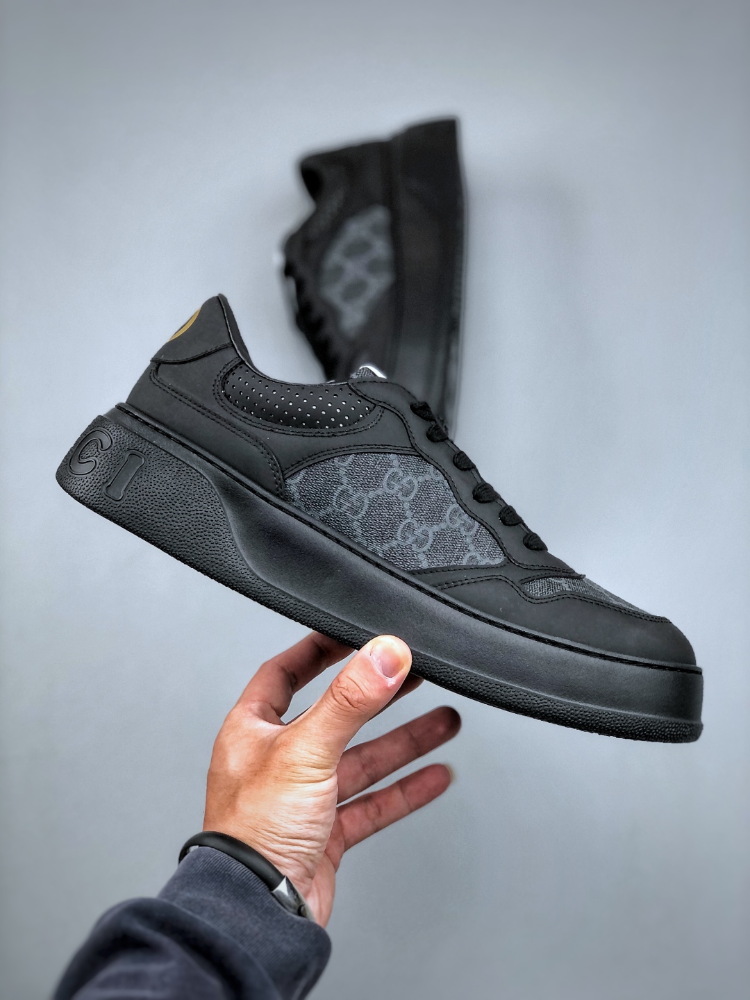 Gucci Screener GG High-Top Sneaker古驰饼干鞋 运动休闲鞋