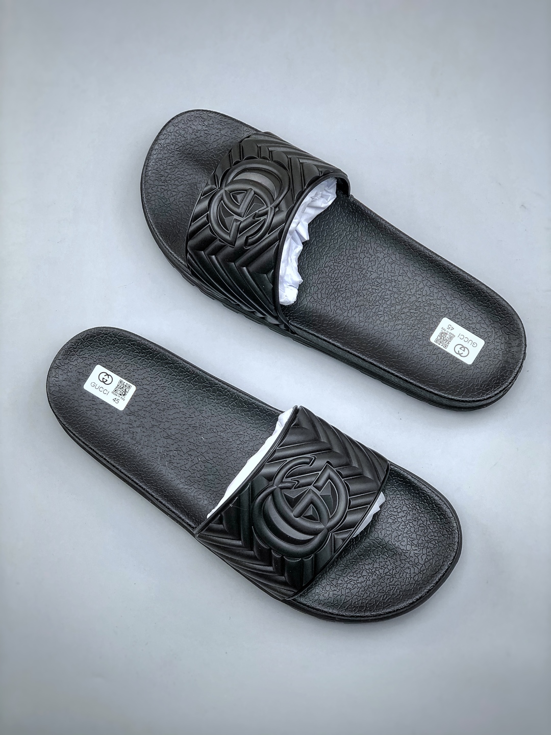Gucci 古奇 官网主推款 3D印花字一拖鞋