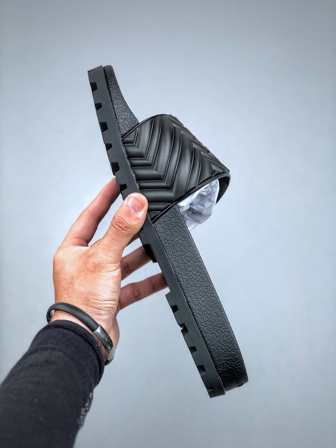 Gucci 古奇 官网主推款 3D印花字一拖鞋