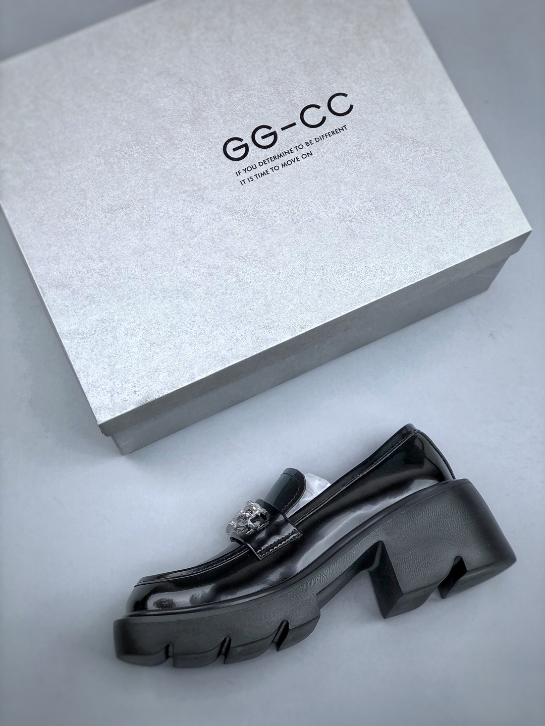 新晋潮流鞋靴品牌GGCC夏季新款 6.5cm 增高 【波士顿学院】GG-CC 学院风小皮鞋 G23X5112