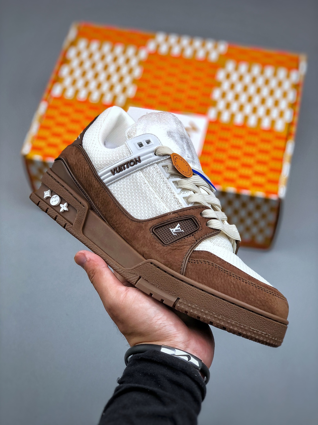 Louis Vuitton Trainer 2.0 Brown/White Sneaker - Low Top, Retro Style, Size 39-45 2 cmp i1748974279036 6666 0 0