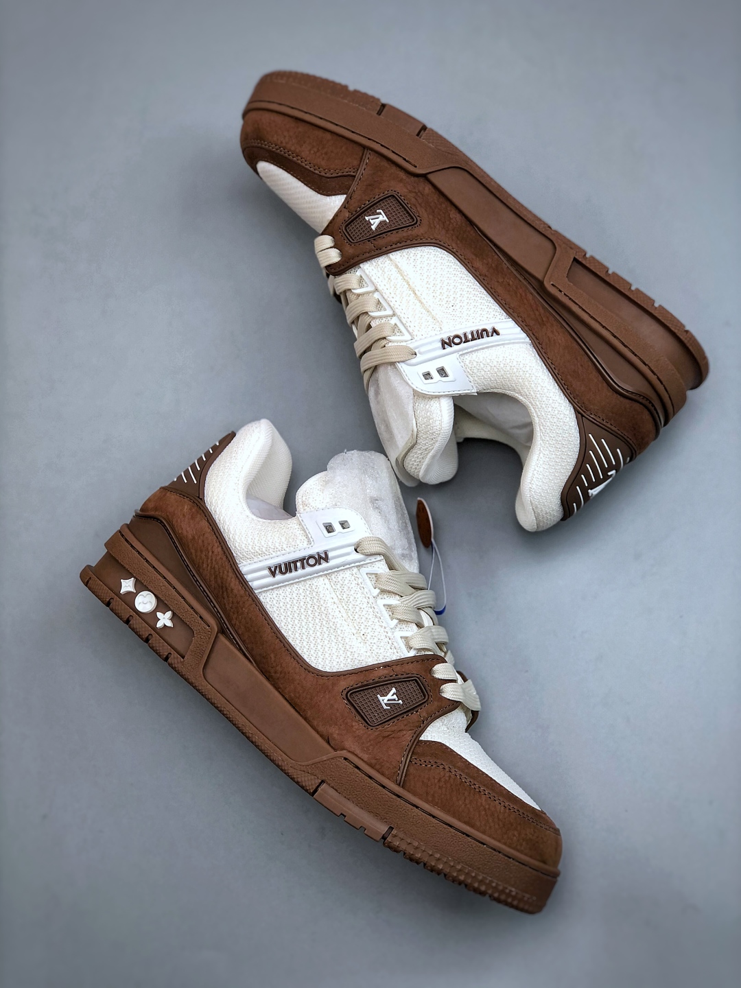 Louis Vuitton Trainer 2.0 Brown/White Sneaker - Low Top, Retro Style, Size 39-45 10 cmp i1748974281098 691 0 8