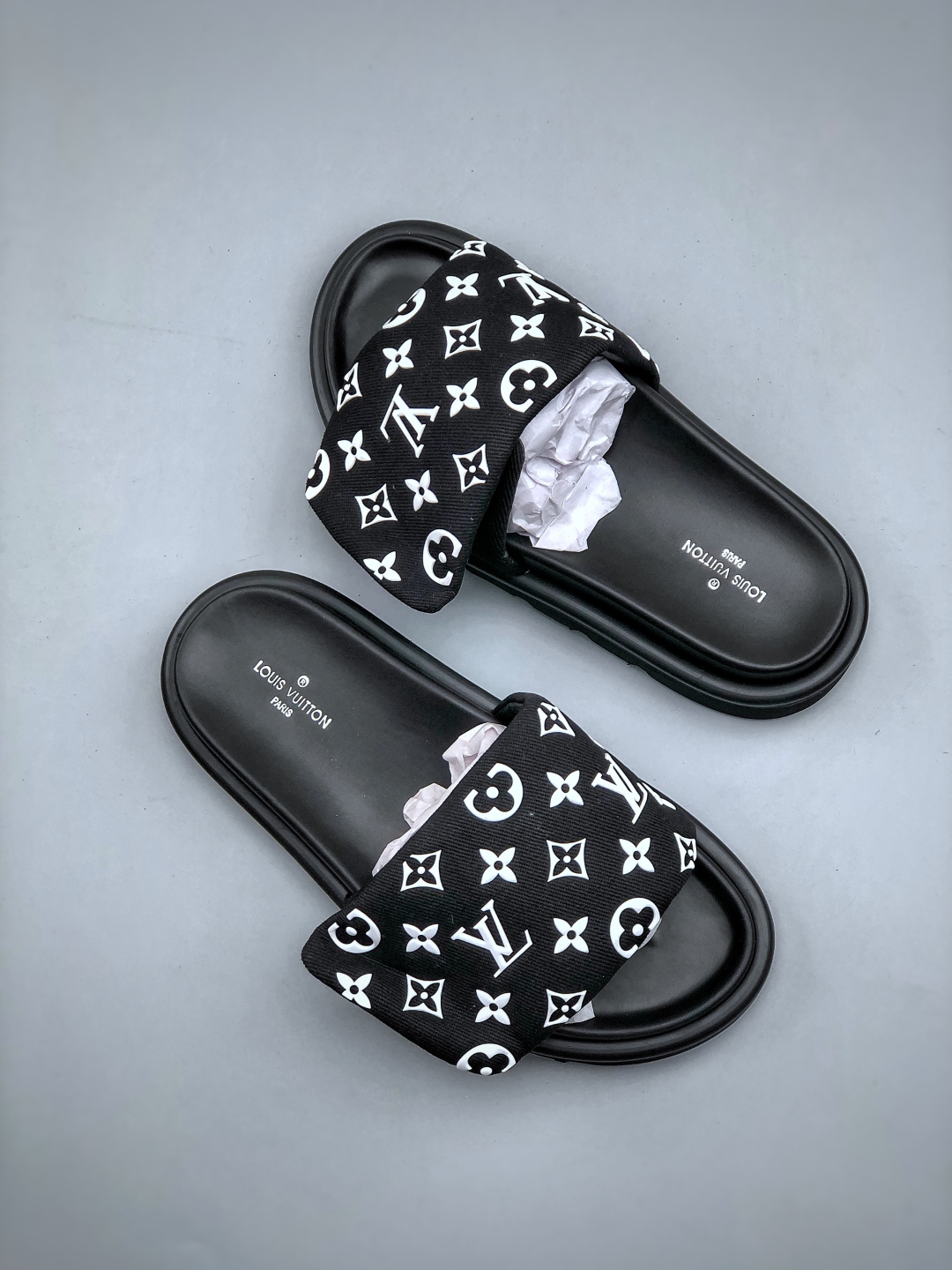 Louis Vuitton Monogram Velvet Strap Platform Sandals Slides Shoes 10 cmp i1749152760680 6790 0 8