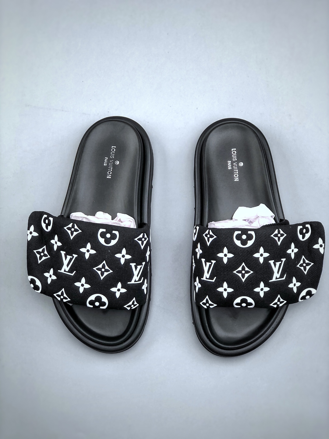 Louis Vuitton Monogram Velvet Strap Platform Sandals Slides Shoes 6 cmp i1749152762065 2483 0 4