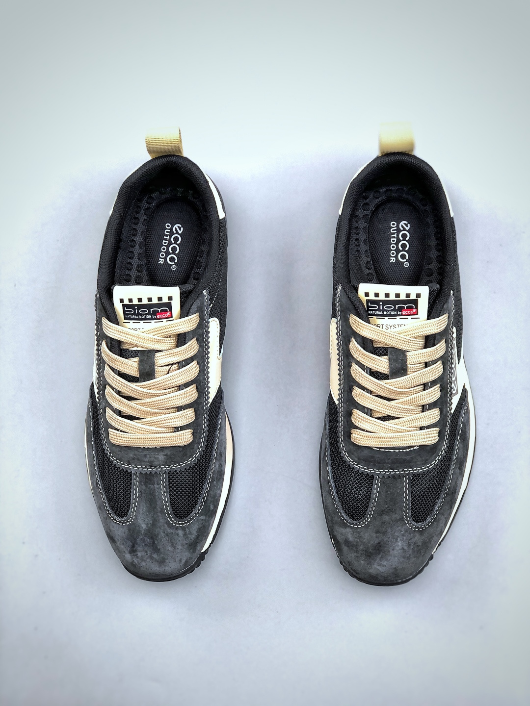 E/ECCO爱步 小红书爆款 新款百搭休闲款 Ecco/爱步男士跑步鞋休闲鞋透气轻质系带轻便运动鞋