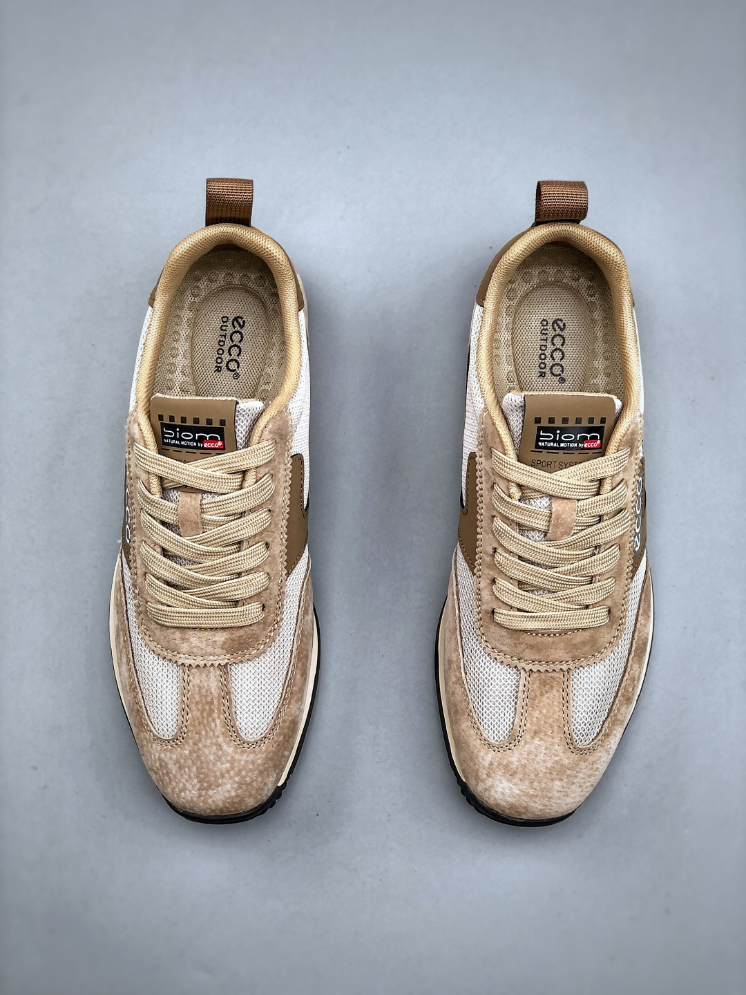 ECCO爱步 小红书爆款 新款百搭休闲款 Ecco/爱步男士跑步鞋休闲鞋透气轻质系带轻便运动鞋