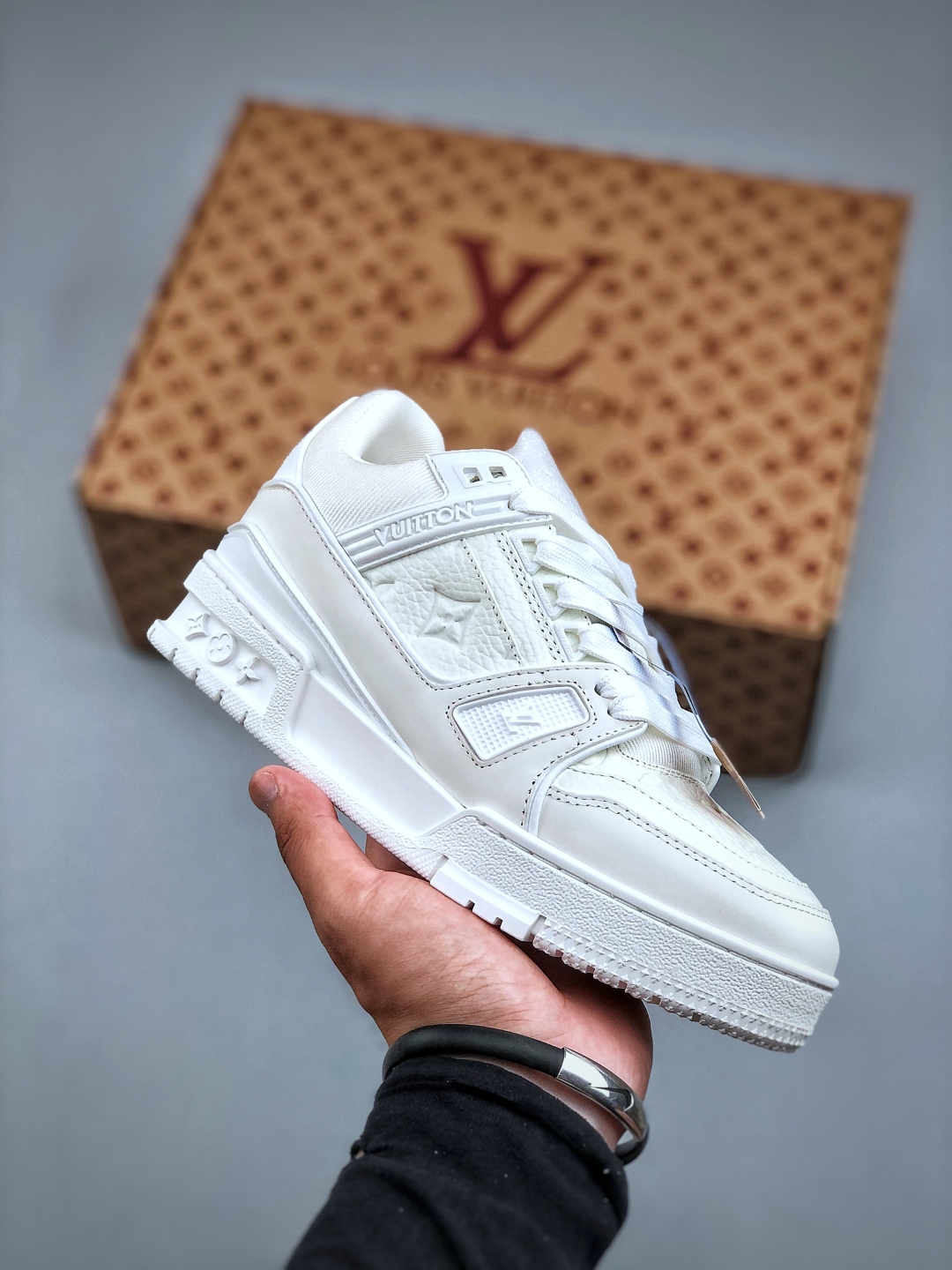 Tyler x Louis Vuitt路易威登 LV Trainer 联名款 低帮休闲板鞋 质感媲美原版 细节与原版一致