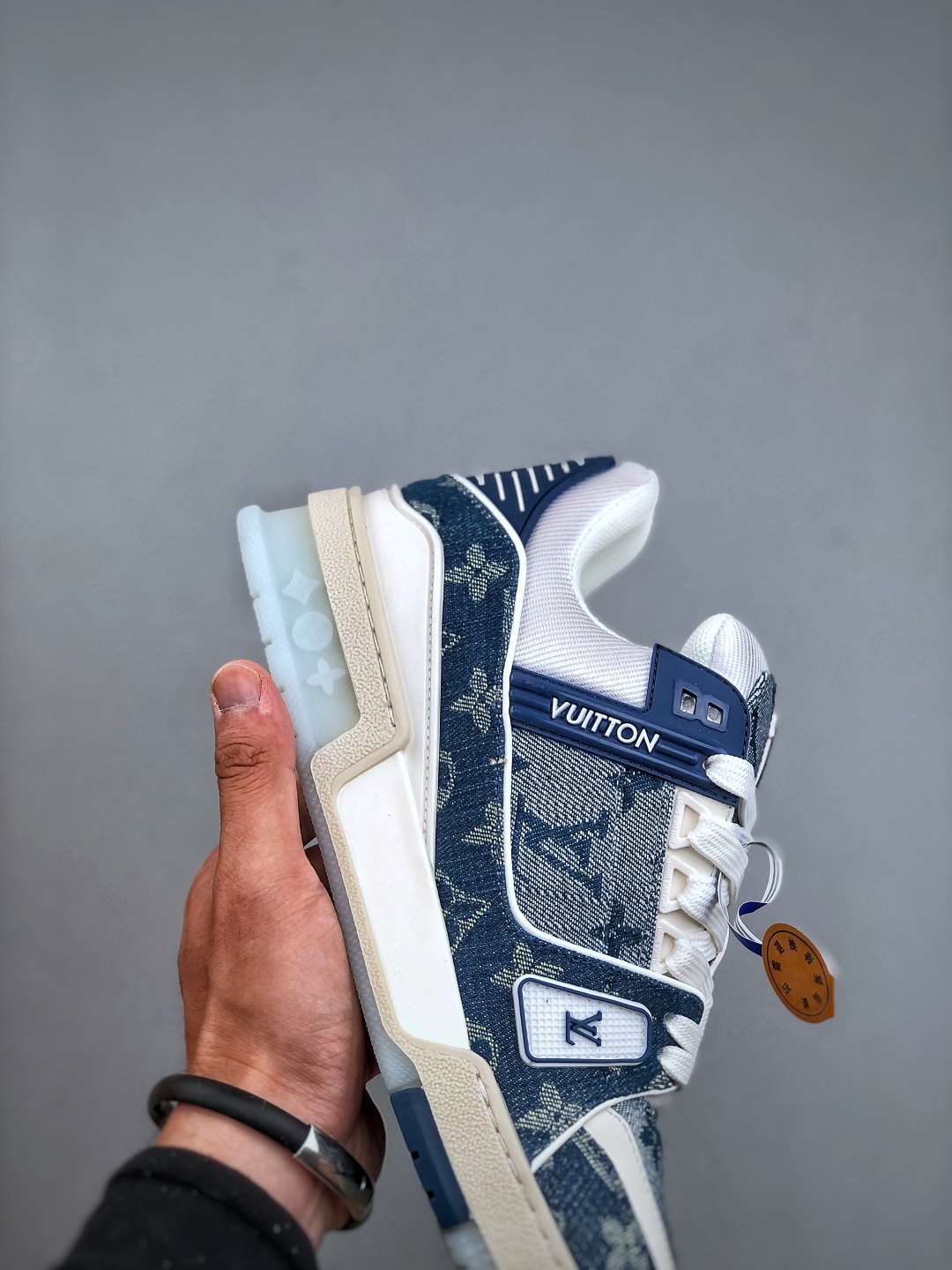 Louis Vuitton Trainer 2.0 Denim Monogram Low Sneakers, Retro Style 6 cmp i1749934404774 2310 0 4