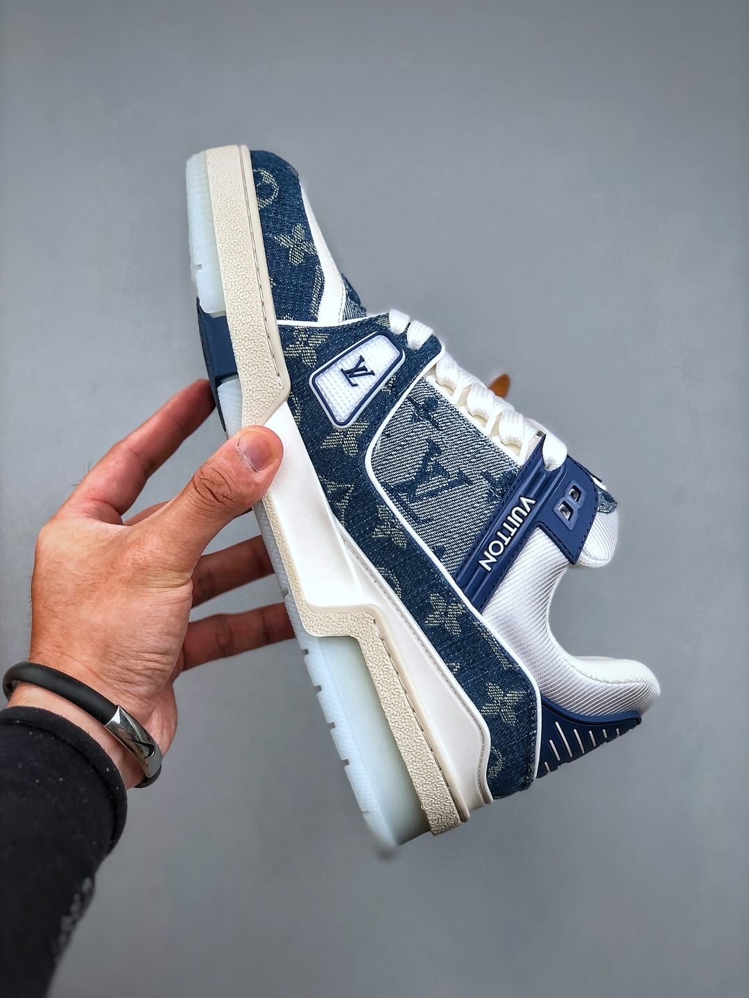 Louis Vuitton Trainer 2.0 Denim Monogram Low Sneakers, Retro Style 2 cmp i1749934404785 8484 0 1