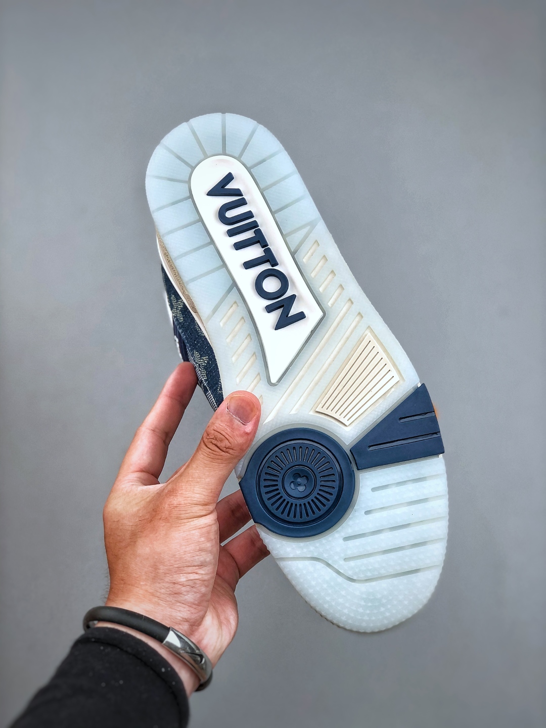 Louis Vuitton Trainer 2.0 Denim Monogram Low Sneakers, Retro Style 8 cmp i1749934404817 2277 0 6