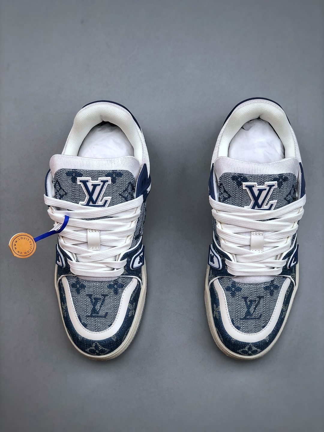 Louis Vuitton Trainer 2.0 Denim Monogram Low Sneakers, Retro Style 5 cmp i1749934404817 5866 0 3