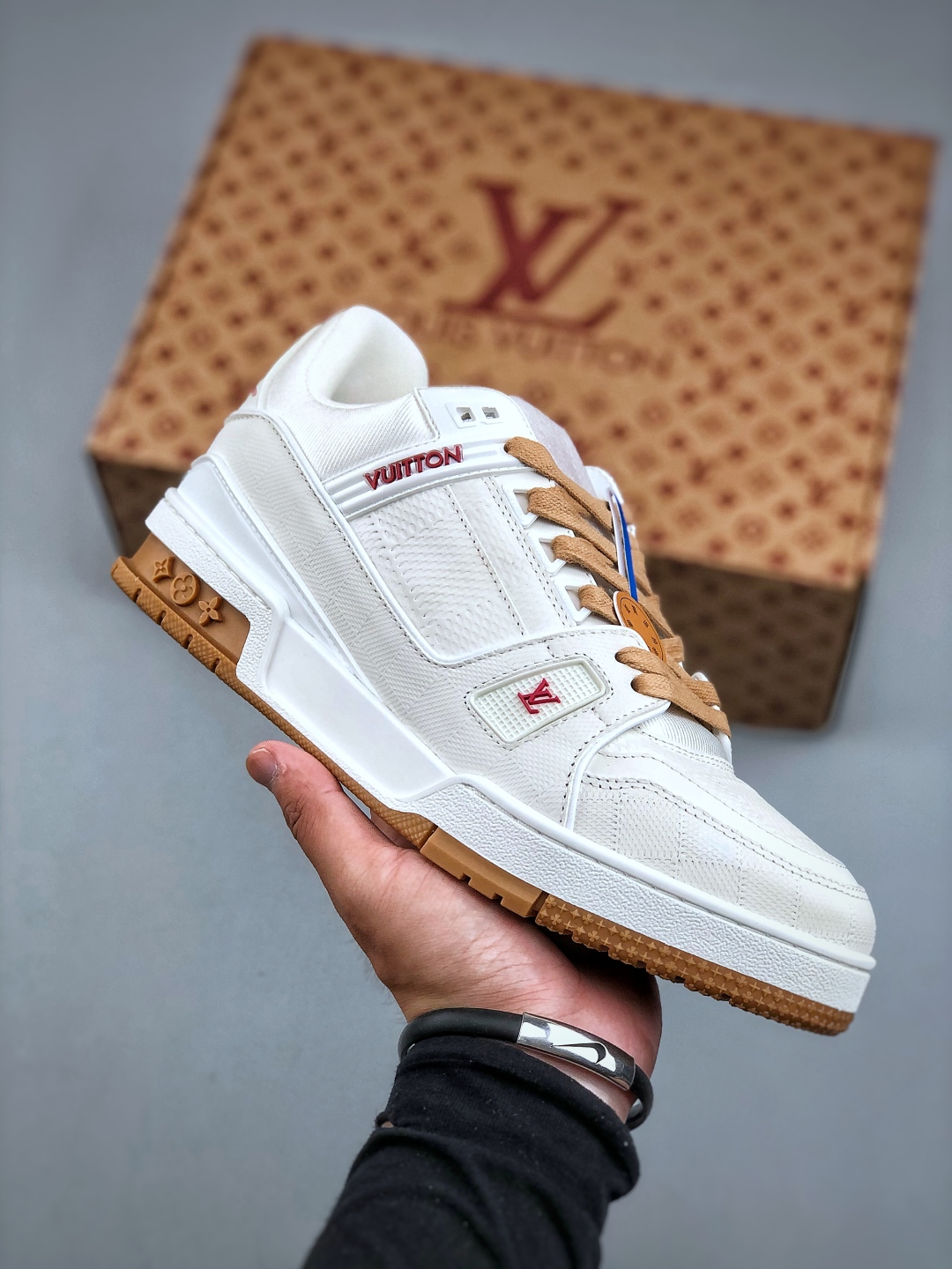 Tyler x Louis Vuitt路易威登 LV Trainer 联名款 休闲板鞋 海淘代购同渠道品ZP级全套包装 完美楦型 正确卡色