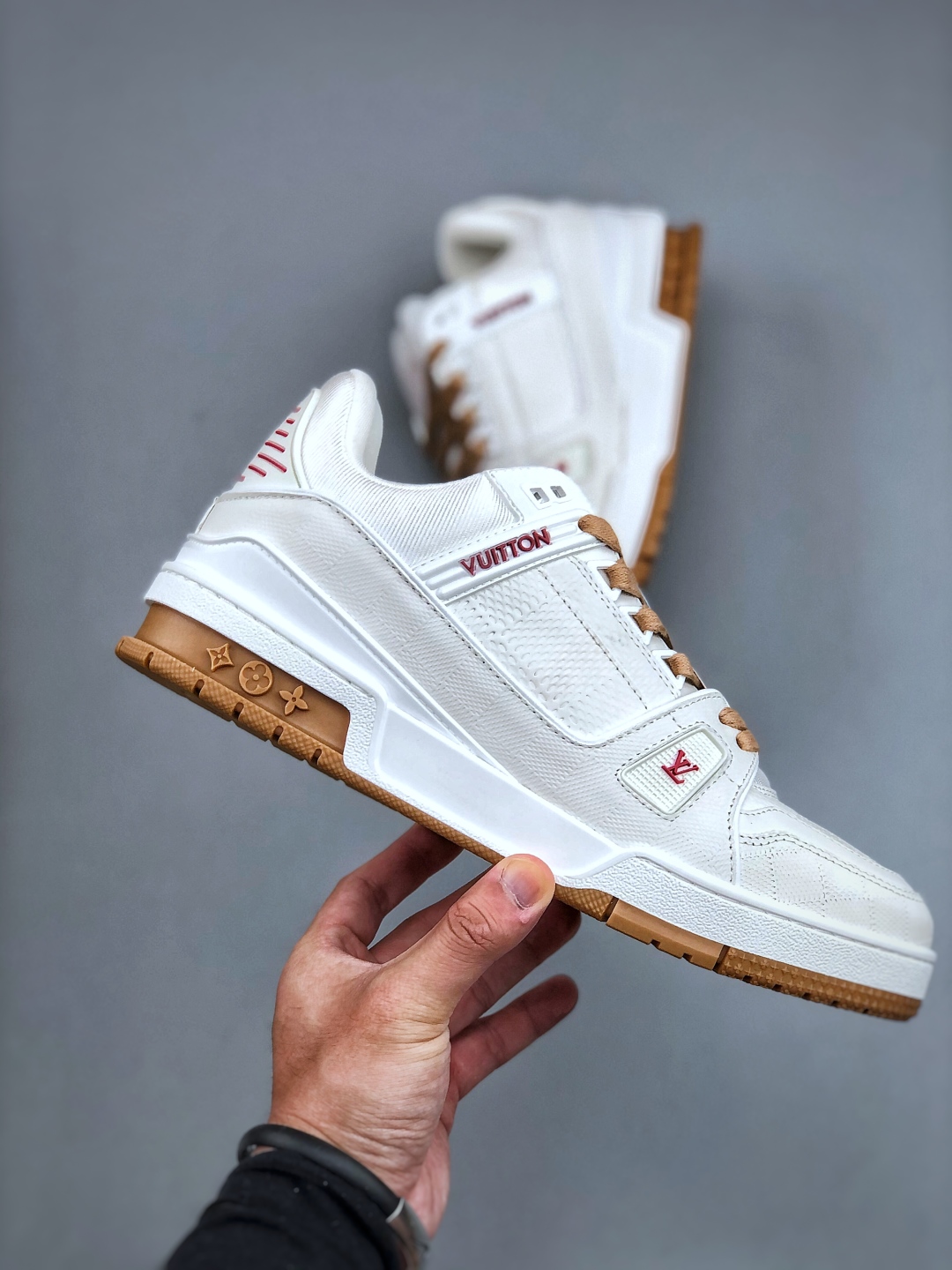 Tyler x Louis Vuitt路易威登 LV Trainer 联名款 休闲板鞋 海淘代购同渠道品ZP级全套包装 完美楦型 正确卡色