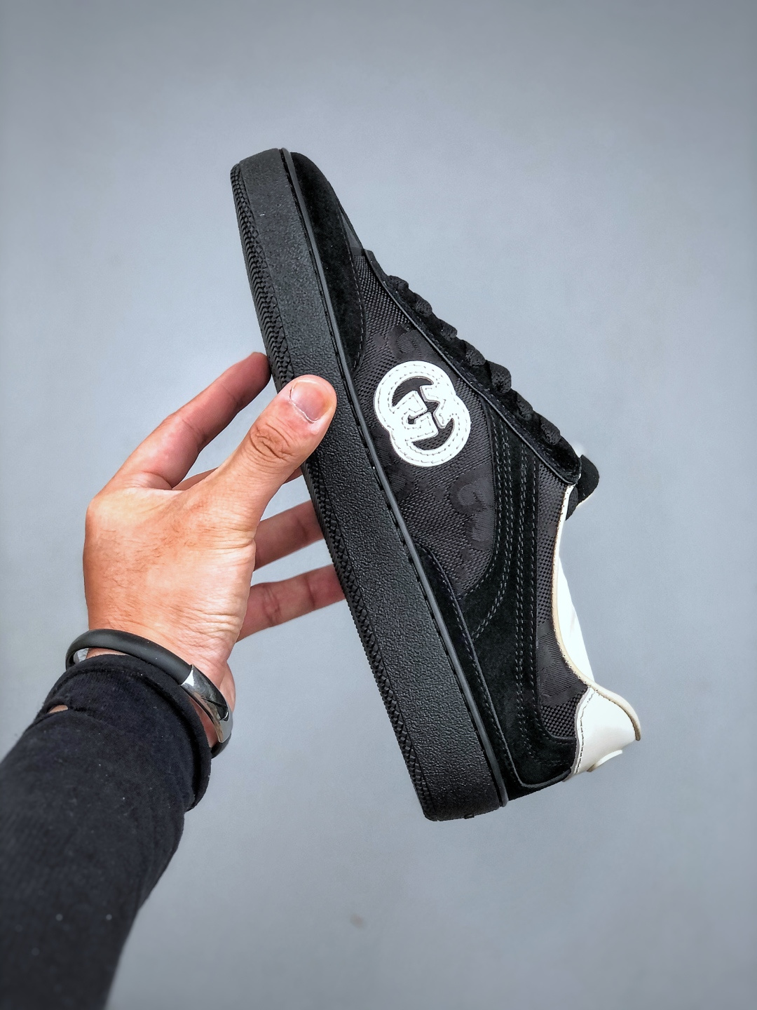 Gucci Interlocking G Suede Sneaker G74系列低帮复古百搭休闲运动板鞋