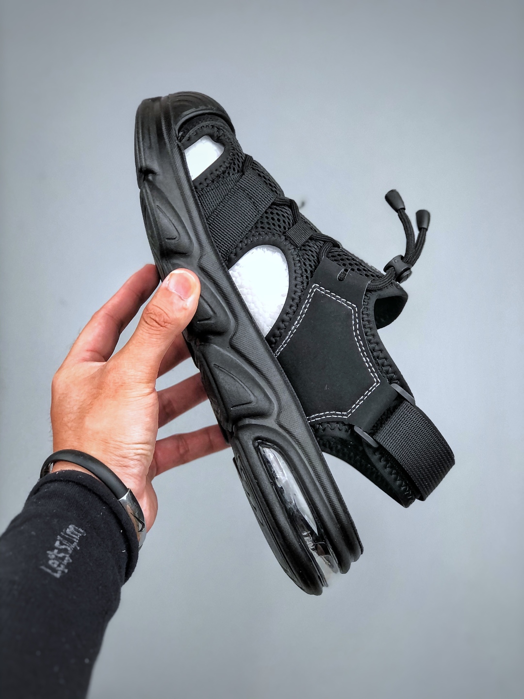 ECCO爱步 小红书爆款 新款百搭休闲款 Ecco/爱步男士凉鞋透气轻质系带轻便凉鞋