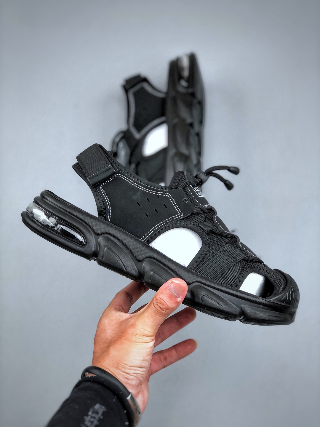 ECCO爱步 小红书爆款 新款百搭休闲款 Ecco/爱步男士凉鞋透气轻质系带轻便凉鞋