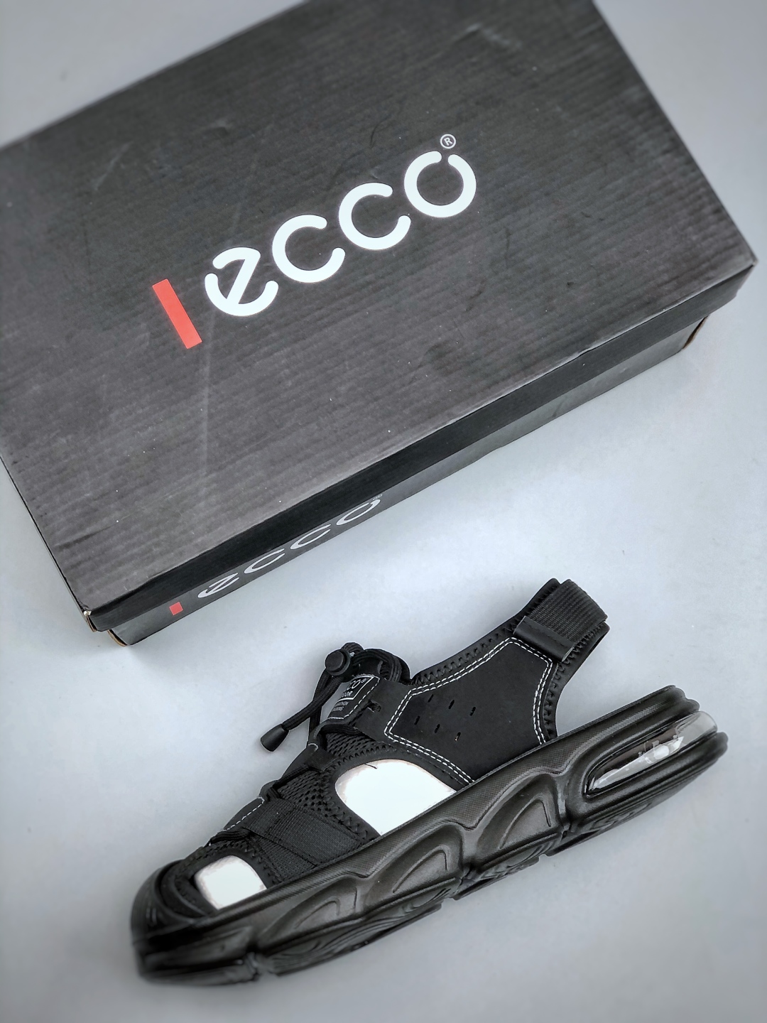 ECCO爱步 小红书爆款 新款百搭休闲款 Ecco/爱步男士凉鞋透气轻质系带轻便凉鞋