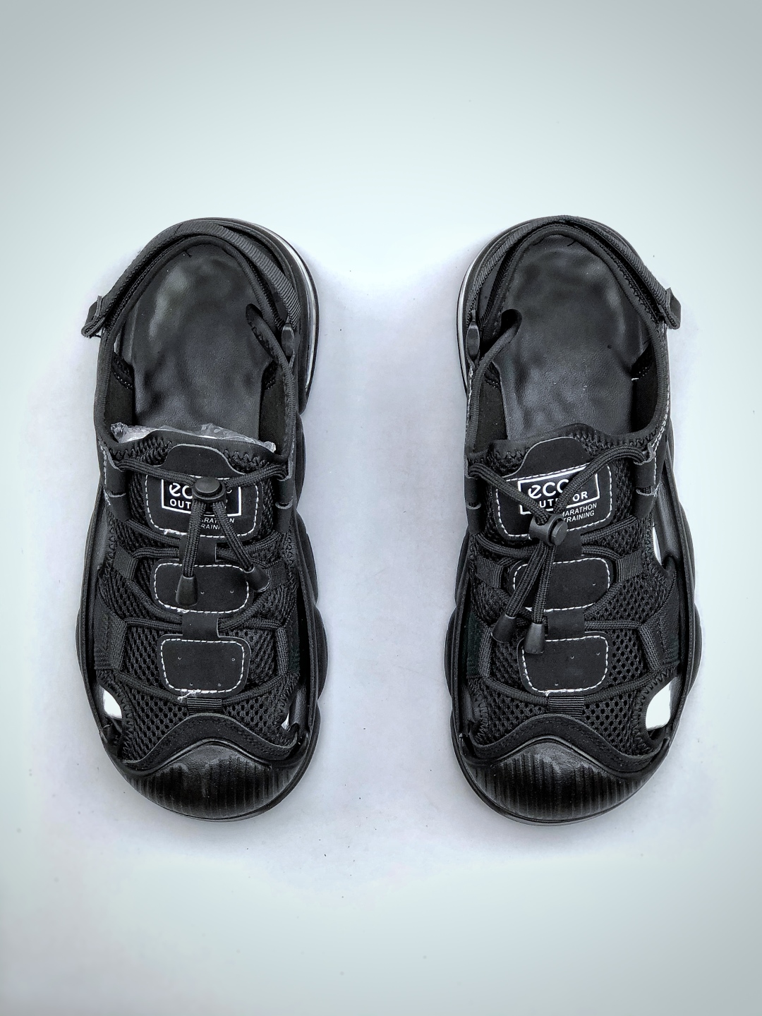 ECCO爱步 小红书爆款 新款百搭休闲款 Ecco/爱步男士凉鞋透气轻质系带轻便凉鞋