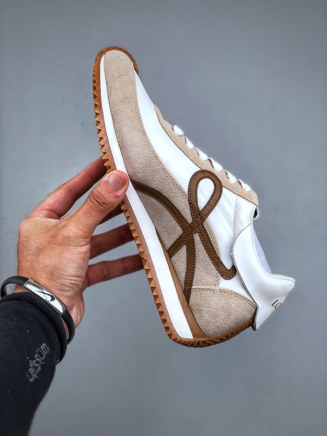 300 LOEWE 罗意威 最新 内增高拼色德训鞋 阿甘鞋 小白鞋