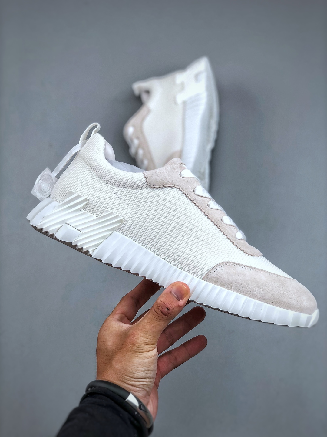 Hermes 爱马仕 Bouncing 老钱风 皮面款 低帮休闲鞋