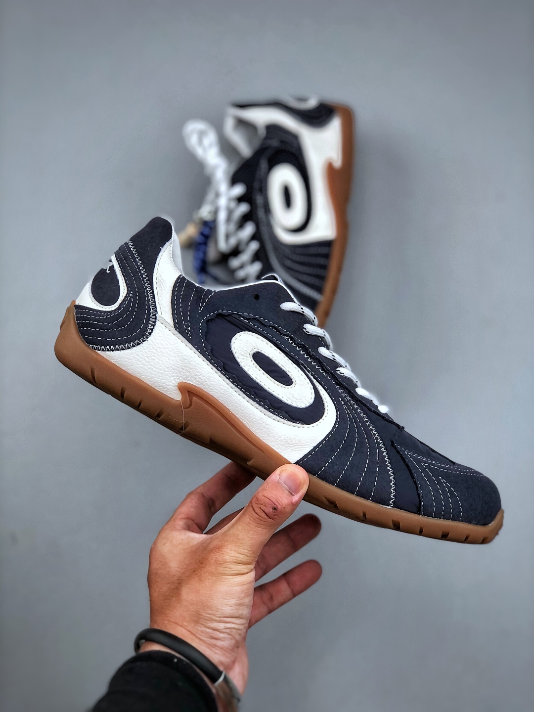 OLD ORDER Turbo-Lite芭蕾复古德训鞋 海军蓝白配色超适合夏天 O2320814