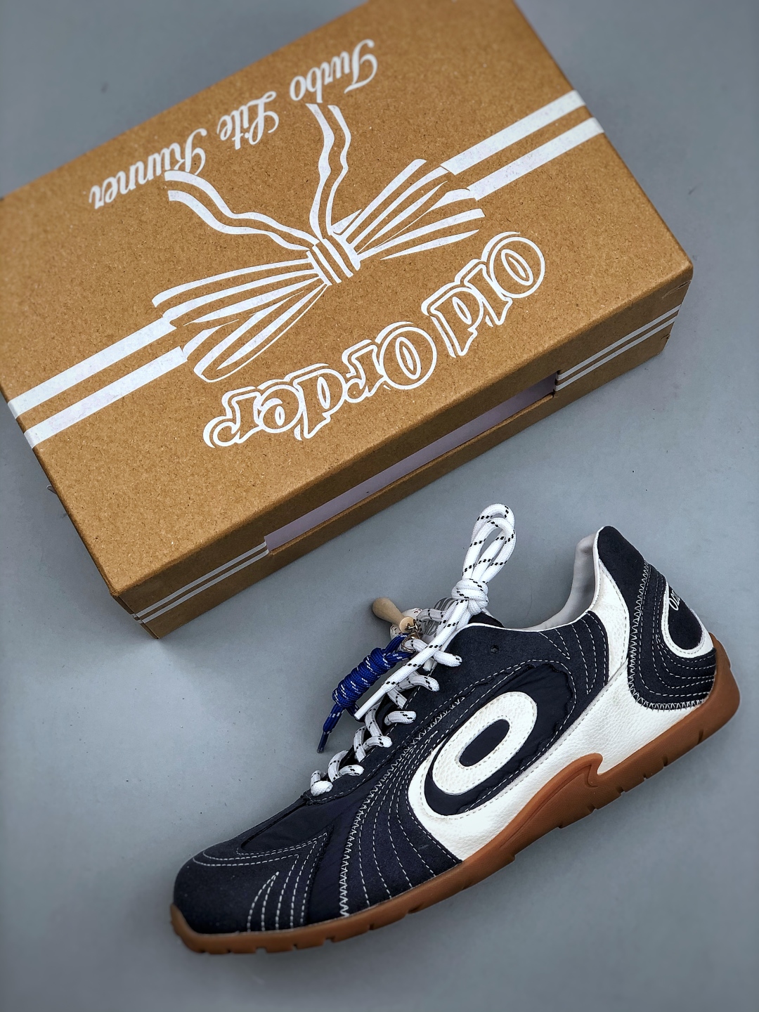 OLD ORDER Turbo-Lite芭蕾复古德训鞋 海军蓝白配色超适合夏天 O2320814
