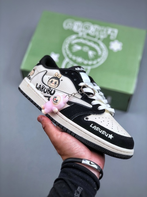 Nike Air Jordan 1 x Travis Scott 'Labubu' Low-Top Basketball Shoes 1 Nike Air Jordan 1 x Travis Scott 'Labubu' Low-Top Basketball Shoes