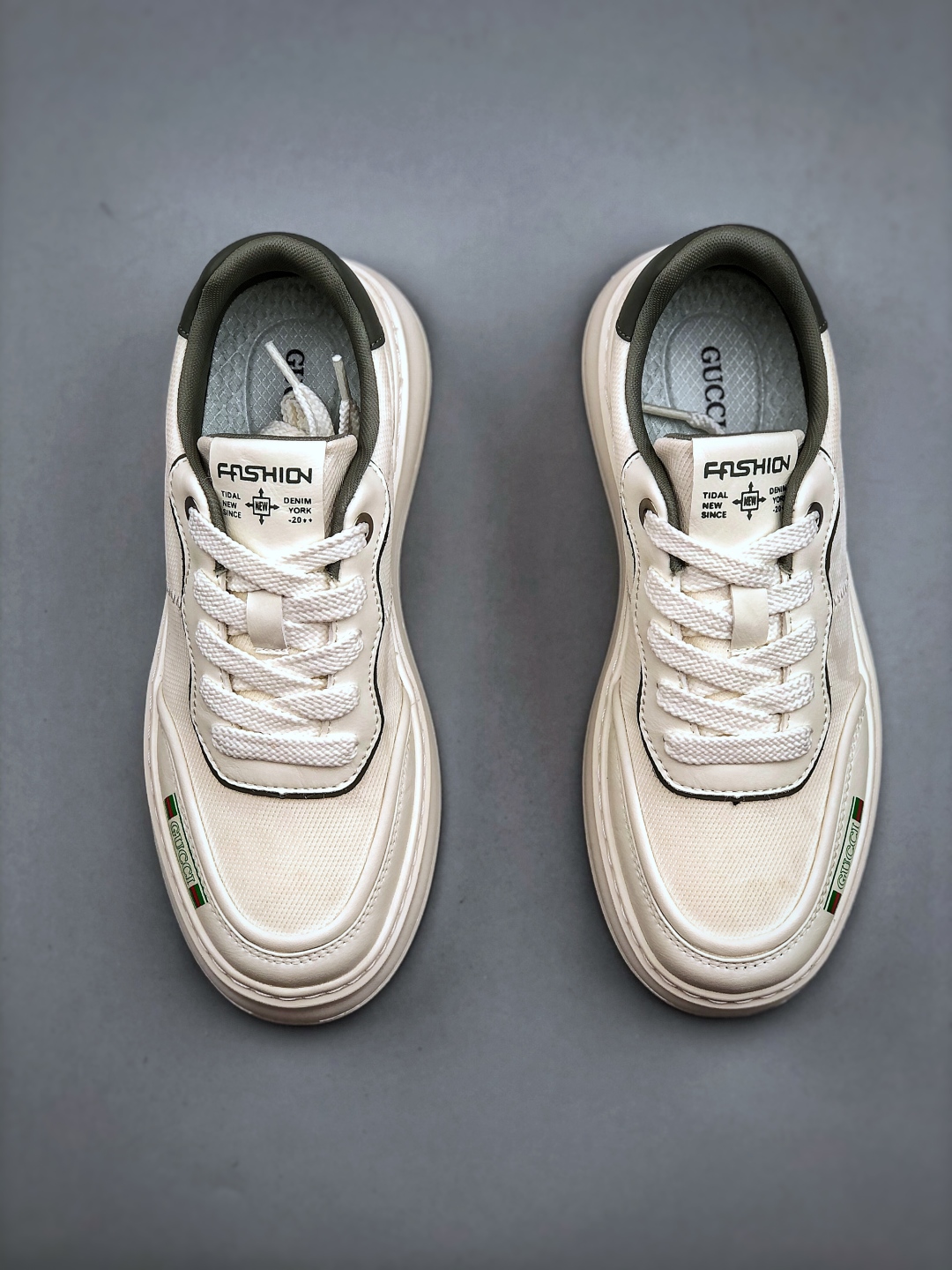 260 Gucci 轻奢单品 广东品质原厂 高奢古驰Gucci Screener GG High-Top Sneaker休闲潮鞋系列