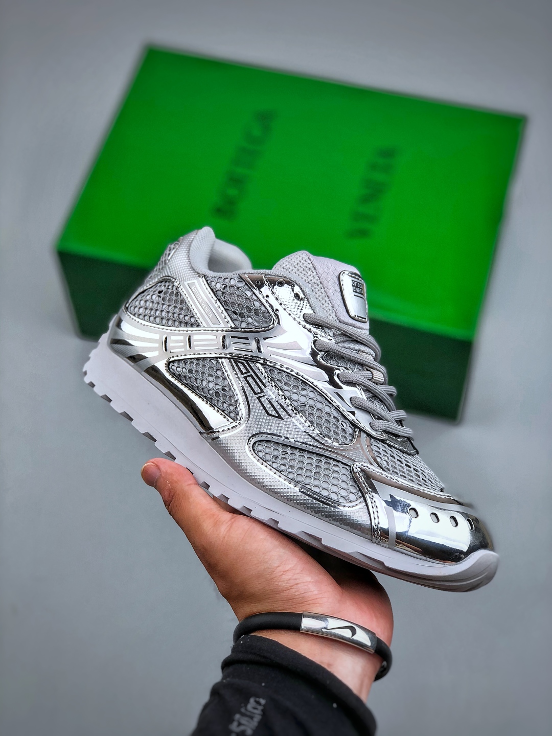 意大利奢侈品牌-宝缇嘉/葆蝶家-Bottega Veneta Orbit Lace-up Runner BV葆蝶家时尚休闲王一博同款老爹鞋运动鞋