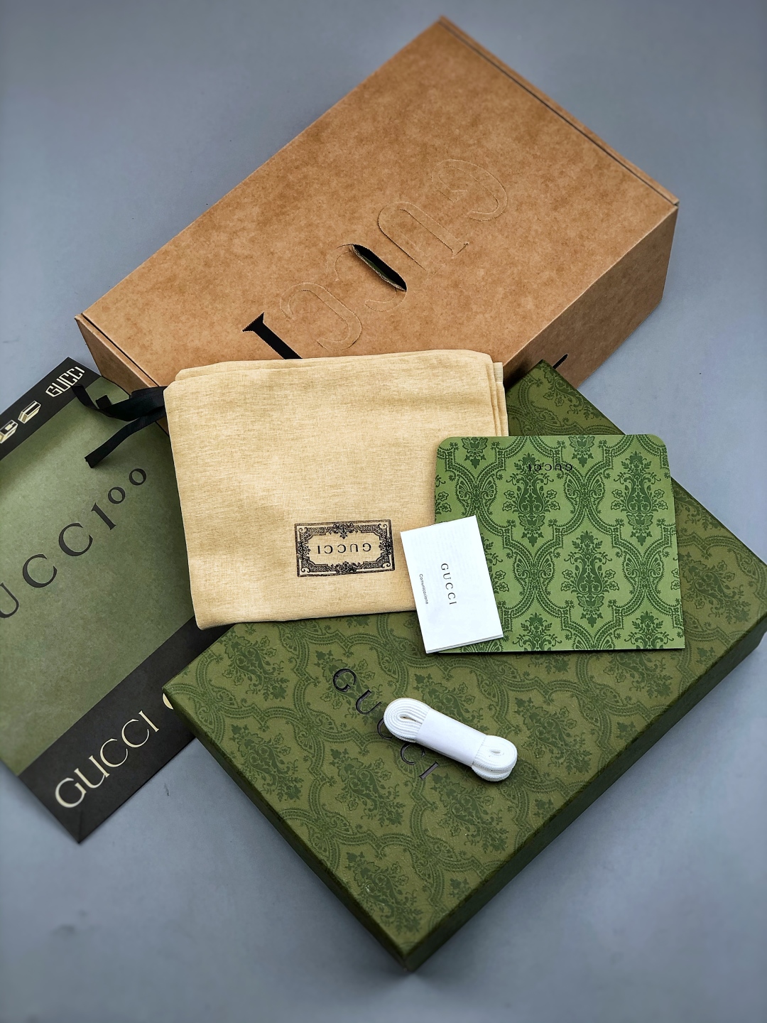 海外版 高奢 Gu Screener GG High-Top Sneaker古驰饼干鞋