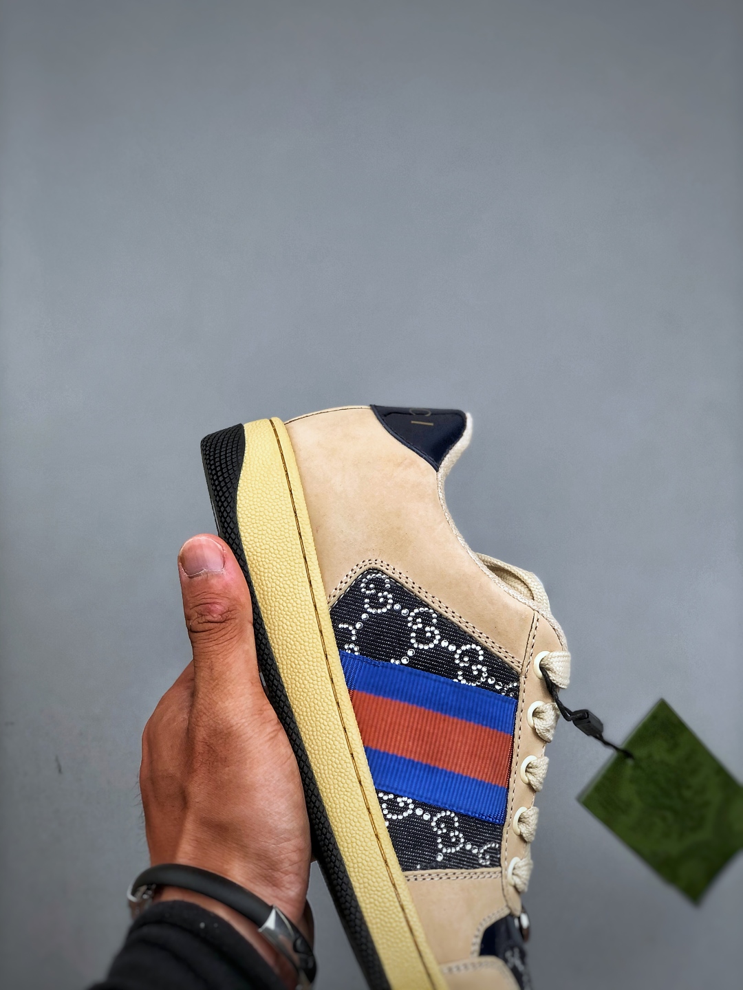 Gucci~~2025最新配色，烫钻小脏鞋 休闲鞋 运动鞋