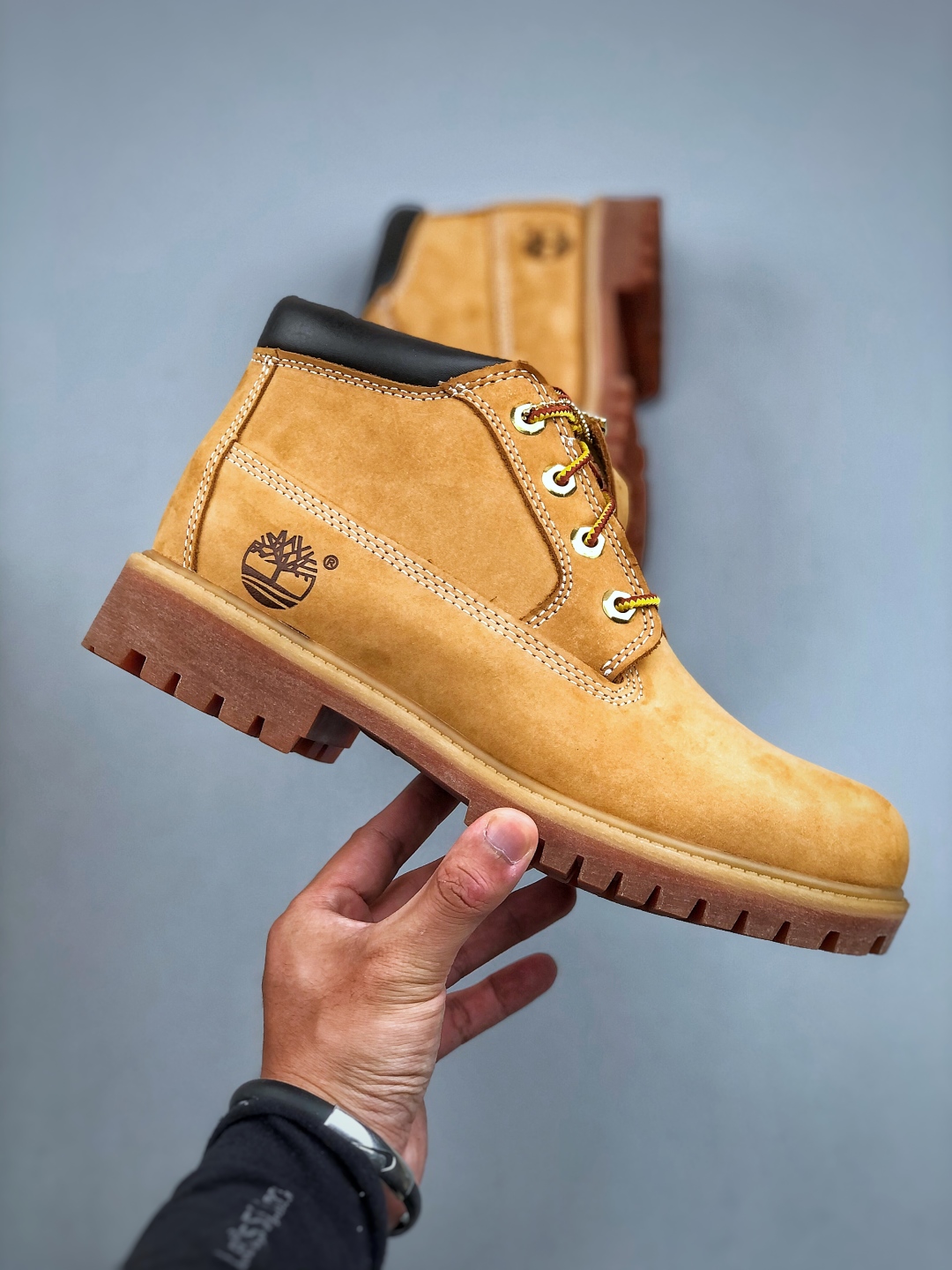添柏岚／天伯伦Timberland Fatigue Chukka Nubuck Boots经典户外短筒百搭工装马丁靴“麦黄黑”