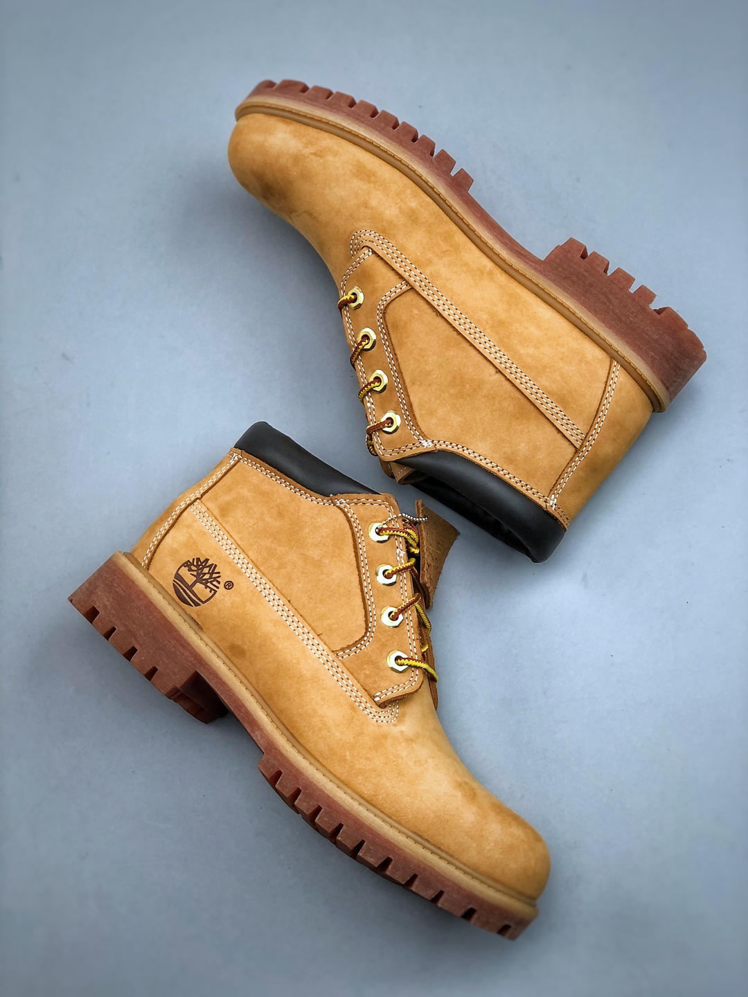 添柏岚／天伯伦Timberland Fatigue Chukka Nubuck Boots经典户外短筒百搭工装马丁靴“麦黄黑”