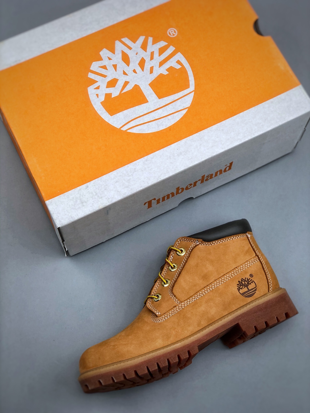 添柏岚／天伯伦Timberland Fatigue Chukka Nubuck Boots经典户外短筒百搭工装马丁靴“麦黄黑”