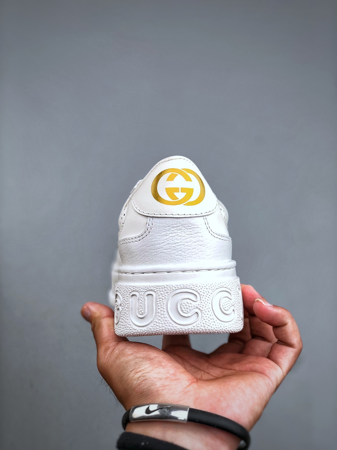 Gucci GG情侣款厚底鞋饼干鞋小白鞋运动鞋平板鞋走秀款必定种草打call 经典gucci织带