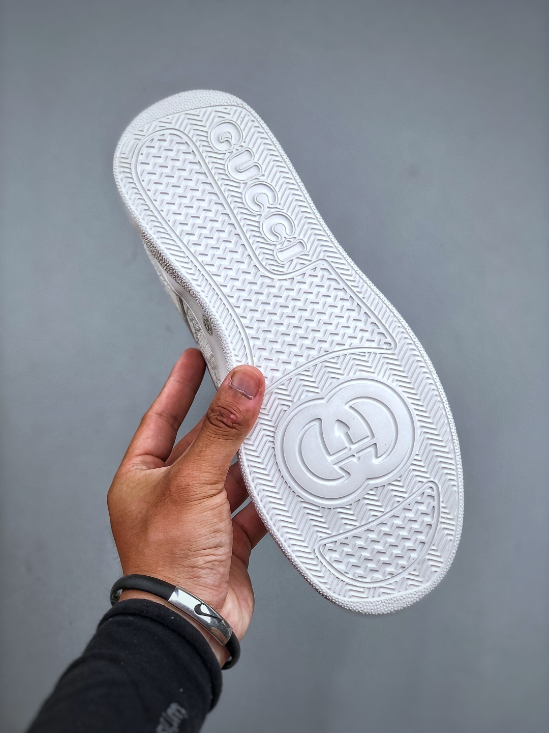 Gucci GG情侣款厚底鞋饼干鞋小白鞋运动鞋平板鞋走秀款必定种草打call 经典gucci织带