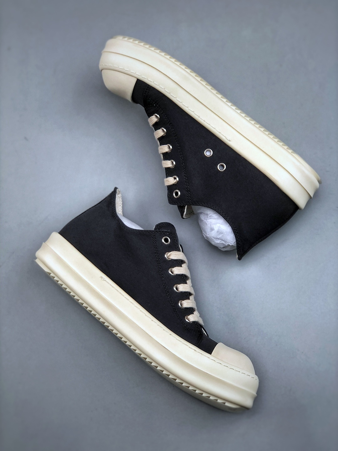 450 莞产G版 Rick Owens DRKSHDW Hollywood 瑞克·欧文斯 款式 丝绸款/低帮/ 黑色
