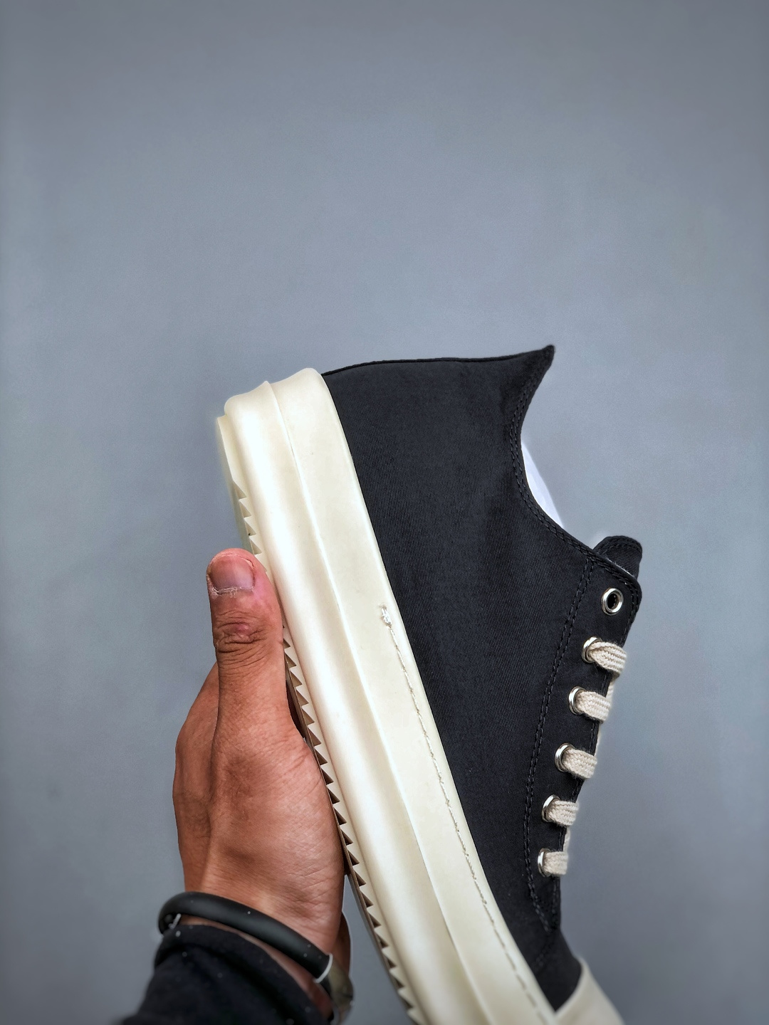 450 莞产G版 Rick Owens DRKSHDW Hollywood 瑞克·欧文斯 款式 丝绸款/低帮/ 黑色