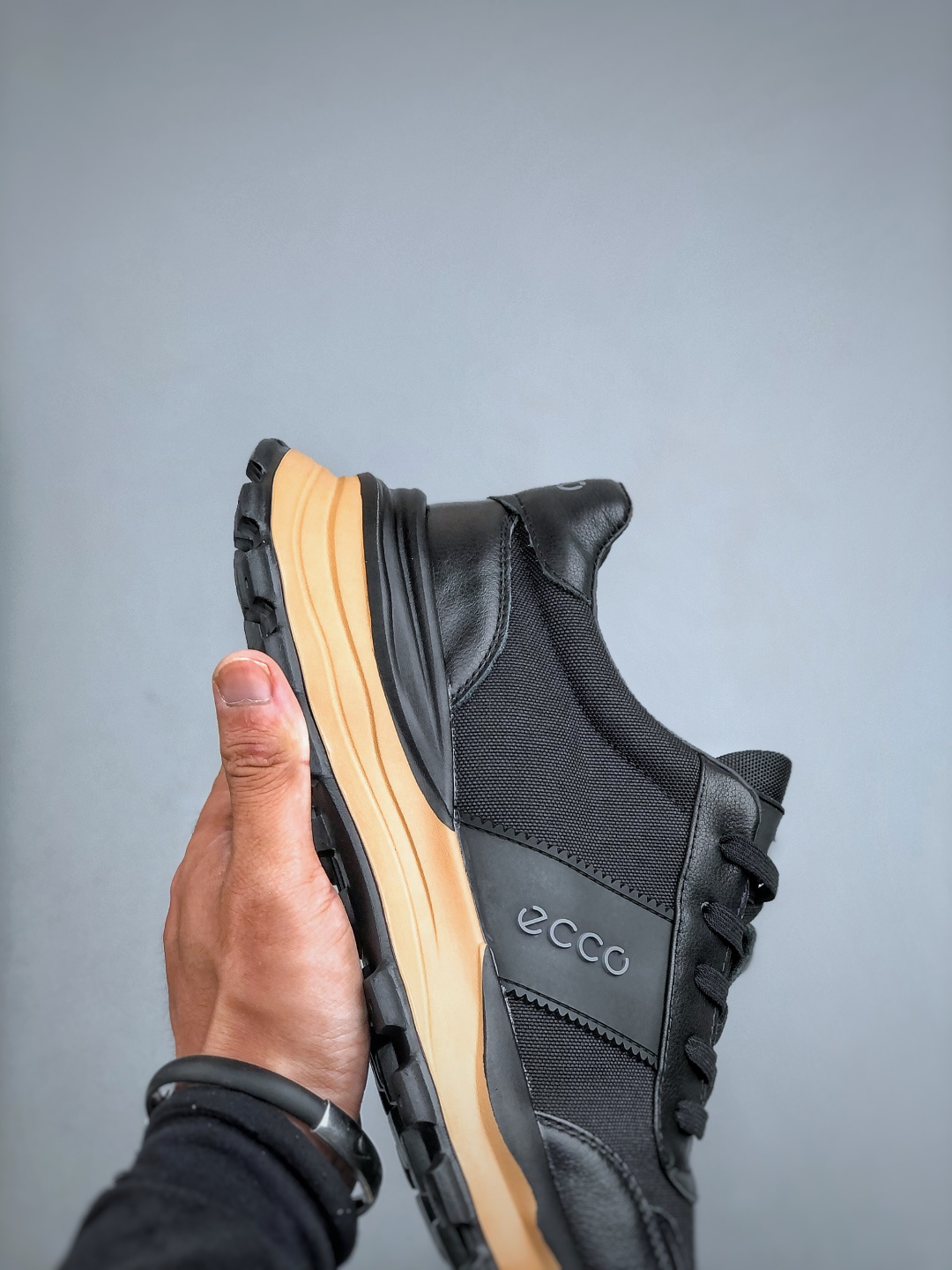 300 Ecco爱步男鞋百搭运动鞋男款 四季款阿甘鞋休闲华夫鞋复古跑鞋