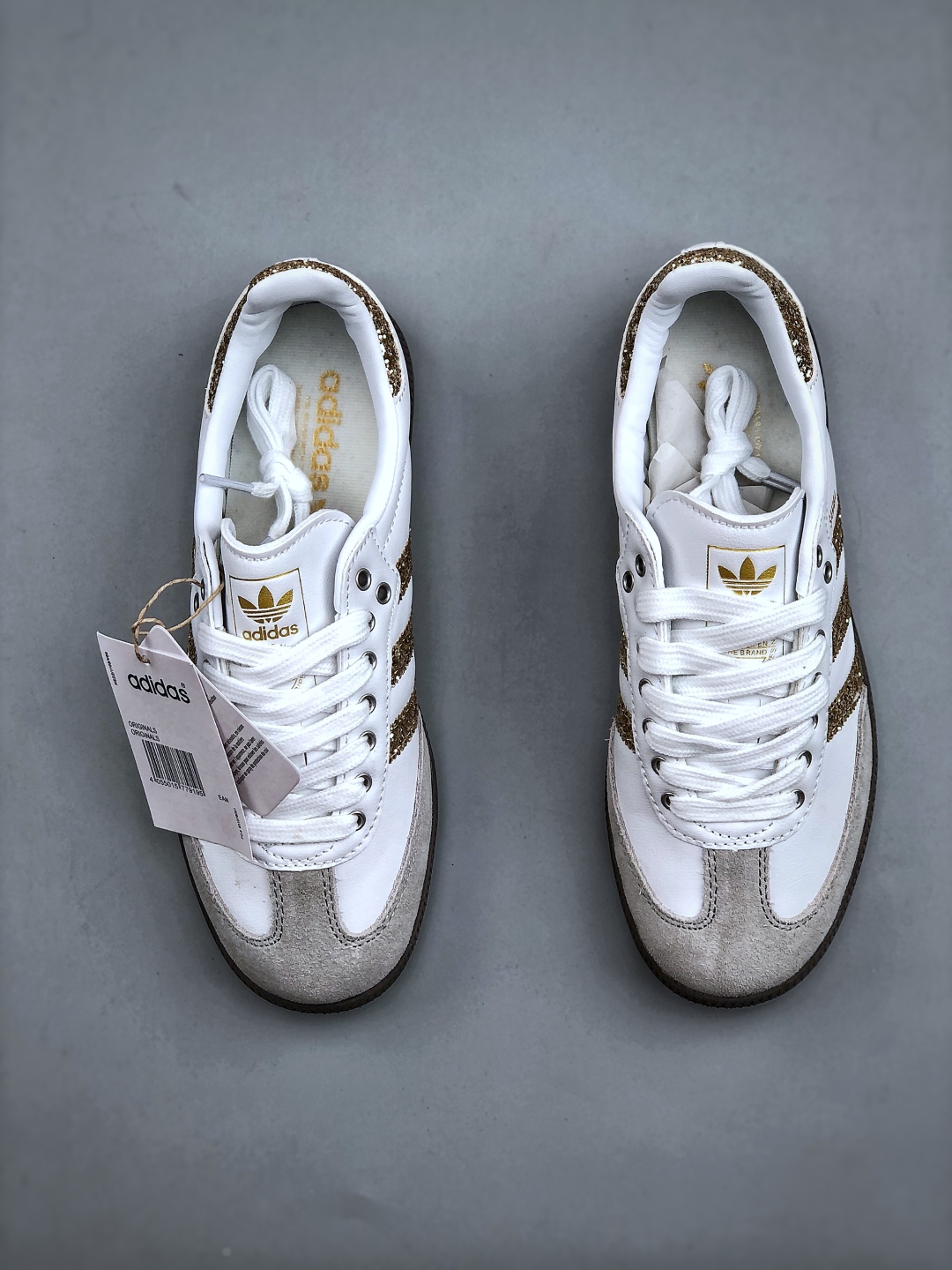 Adidas Originals Samba OG White/Gold Low-Top Sneakers - JR8852 6 cmp i1756933350829 2088 0 4