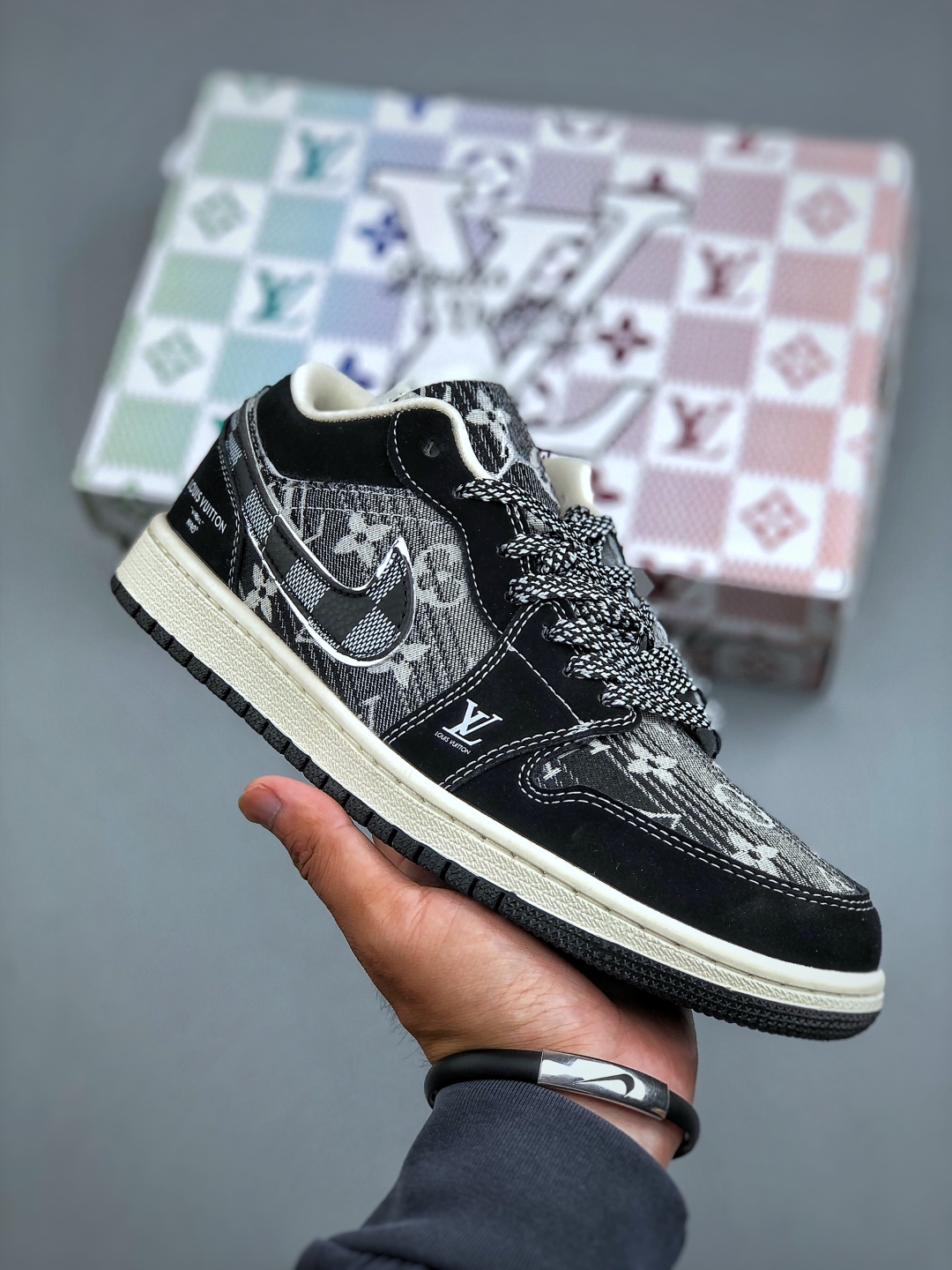Nike Air Jordan 1 Low x Louis Vuitton Custom Sneakers - Limited Edition 2 cmp i1756933454820 5882 0 0