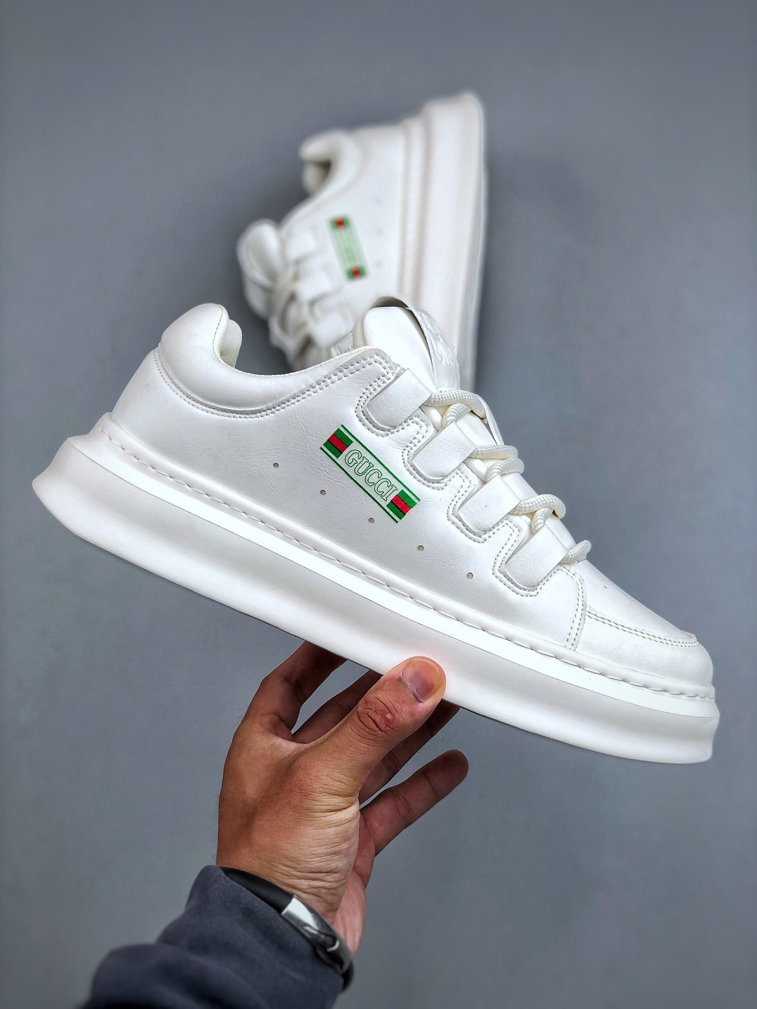 260 Gucci 轻奢单品 广东品质原厂 高奢古驰Gucci BIOM FJUEL Blazo Low cut lace休闲潮鞋系列