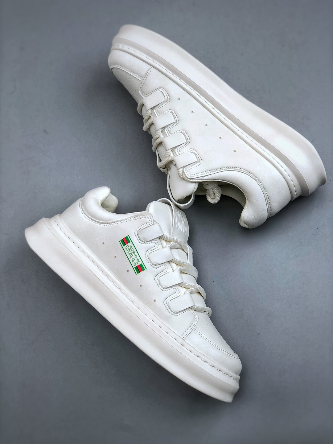 260 Gucci 轻奢单品 广东品质原厂 高奢古驰Gucci BIOM FJUEL Blazo Low cut lace休闲潮鞋系列