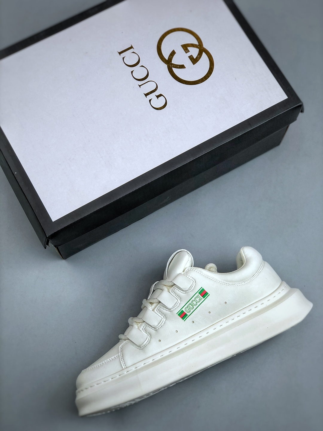 260 Gucci 轻奢单品 广东品质原厂 高奢古驰Gucci BIOM FJUEL Blazo Low cut lace休闲潮鞋系列