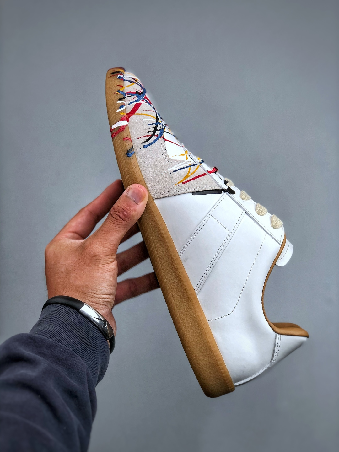 280 Maison Margiela马吉拉 Replica 彩绘 德训运动 低帮 时尚板鞋