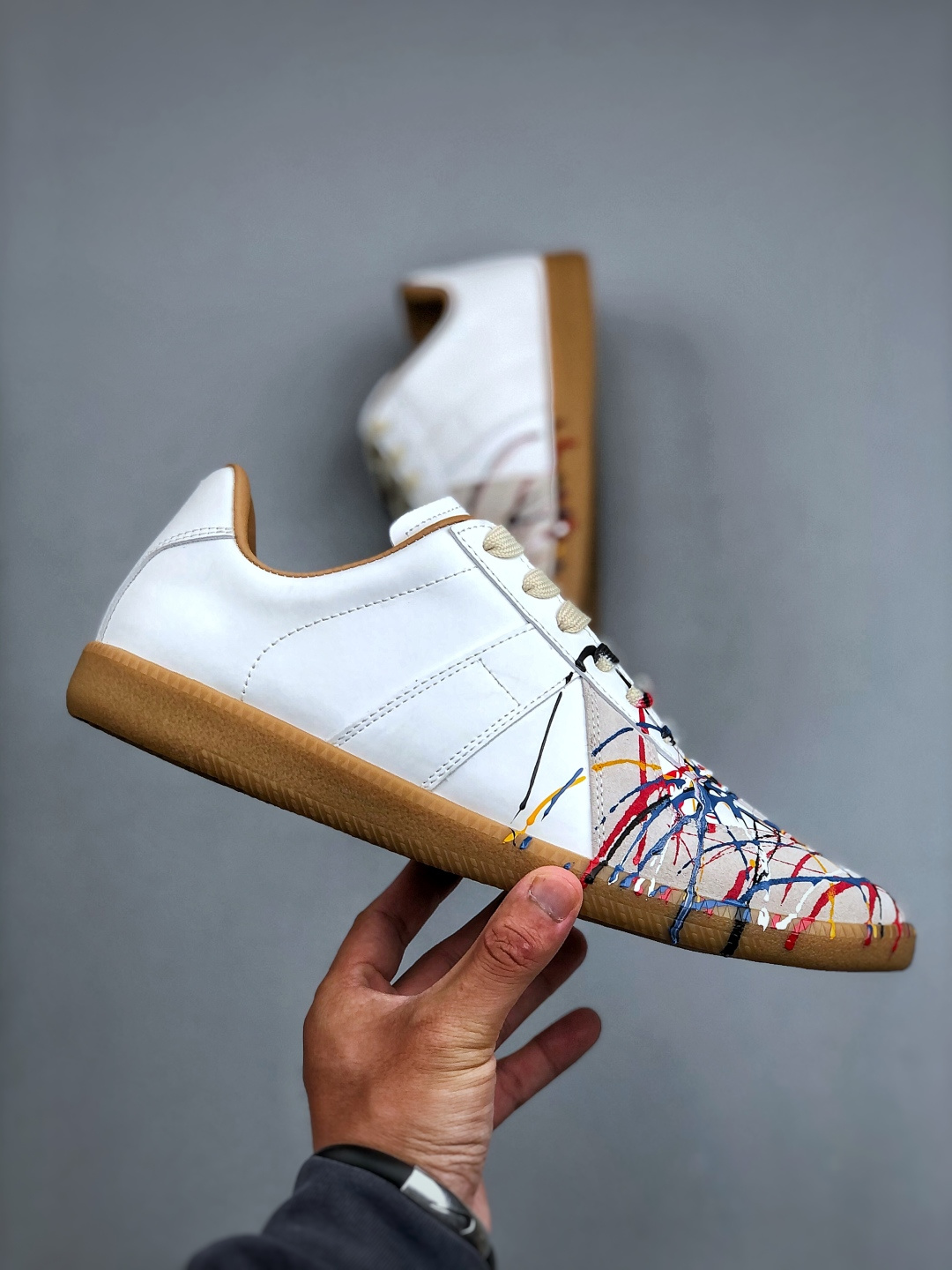 280 Maison Margiela马吉拉 Replica 彩绘 德训运动 低帮 时尚板鞋